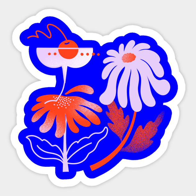 Cocktail Flowers Sticker by JordanKay